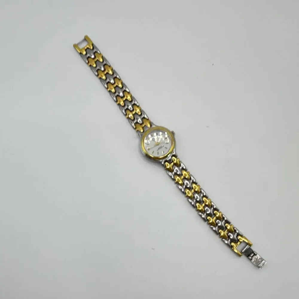 Geneva Superior Women's Quartz Analog Two-Tone Bracelet White Dial Watch